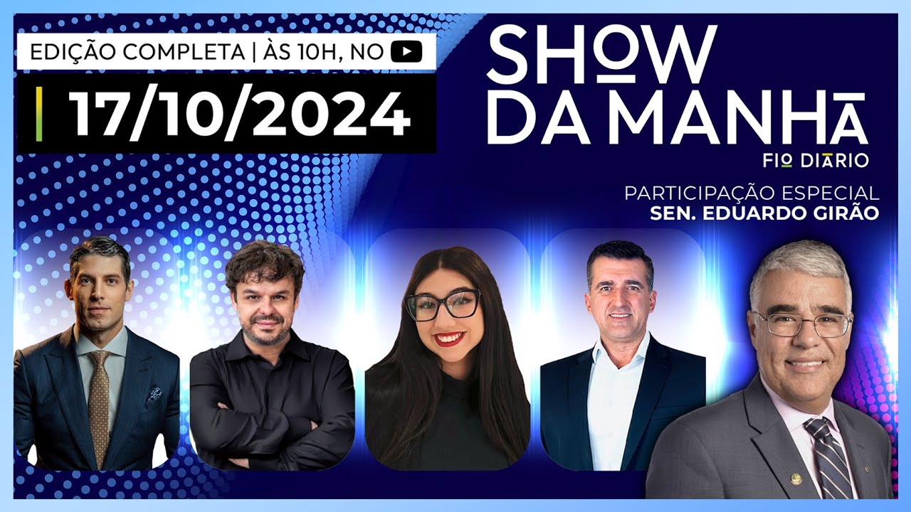 SHOW DA MANHÃ-MARCO ANTÔNIO COSTA, ADRILLES, EDUARDA CAMPOPIANO,BERTORELLI E EDUARDO GIRÃO-17/10/24