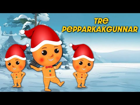 Tre Pepparkaksgubbar |Sjunger julsånger in i julen 🎄🎵