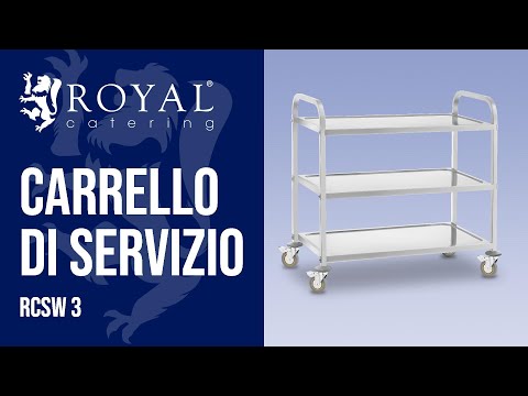Video - Carrello di servizio - 3 ripiani - fino a 500 kg