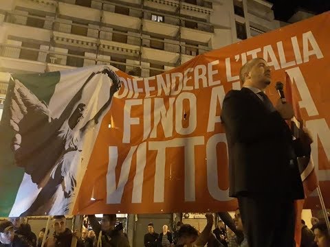 Simone Di Stefano (CasaPound), comizio Centenario della Vittoria della Grande Guerra