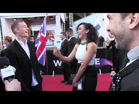 ESCKAZ in Vienna: Electro Velvet (UK) on Red Carpet