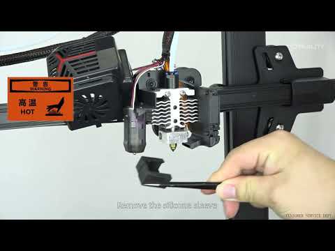 Service tutorial Ender - 3 V2 Neo needle cleaning and nozzle replacement