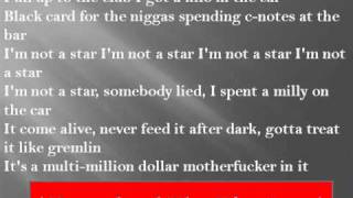 Rick Ross - I&#39;m Not A Star  Lyrics