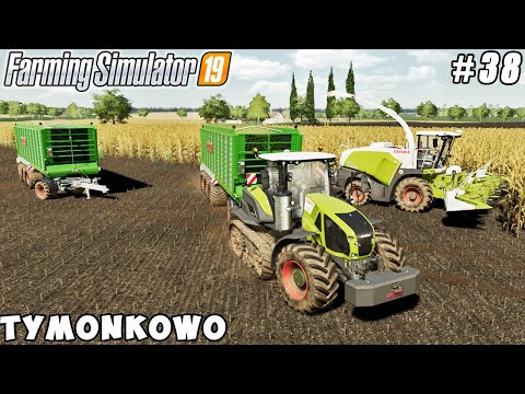Covering silage trench, harvesting new fields | Tymonkowo | Farming simulator 19 | Timelapse #38
