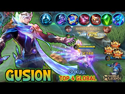DEADLY GUSION MID LANE ! GUSION BEST BUILD 2023 ! Top Global Gusion Gameplay 2023 - Mobile Legends
