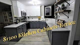 HOW HAVE OUR LOWES UNFINISHED STOCK CABINETS HELD UP AFTER THREE YEARS-REVIEW of our Kitchen remodel