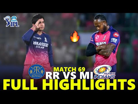 Rajasthan Royals vs Mumbai Indians Full Highlights IPL 2026 Match 69 | RR VS MI