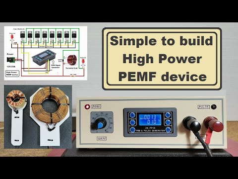 Simple to build High Power PEMF (Pulse electromagnetic field) therapy device