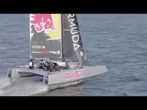 F4 foiling catamaran - Foiling in New York