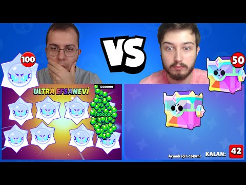 ZENGİN HESAP VS FAKİR HESAP (100 ULTRA KAOS HEDİYESİ VS 50 ULTRA KUPA KUTUSU AÇILIMI) !! BRAWL STARS