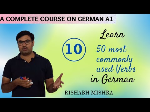 A1 | Lec-10 | 50 commonly used verbs in german | Verben | Rishabh Mishra