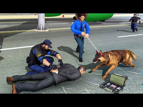 US Police Dog 2019 Airport Crime Simulator Games - Catch The Crime - Android Gameplay HD