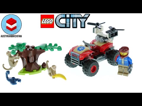 Vidéo LEGO City 60300 : Le quad de sauvetage des animaux sauvages