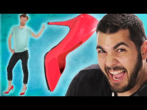 Guys Wear Heels For The First Time