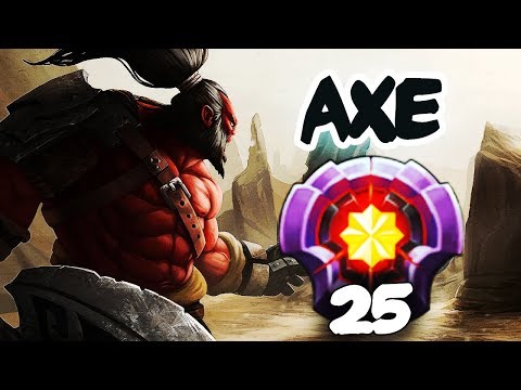 FIRST LEVEL 25 AXE DIVINE RANK - Dota 2 EPIC Gameplay Compilation