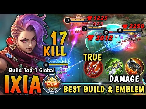 17 Kills Ixia Best SHOT GUN Build and Emblem 100% Damage Brutal - Build Top 1 Global Ixia