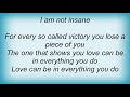 Sarah Bettens - Not Insane Lyrics