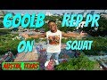 600LB REP PR ON SQUAT | Austin Vlog