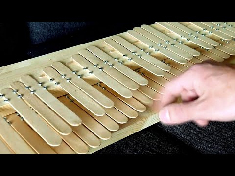 Someone Made A Miniature Piano Made Out Of Popsicle Sticks, And It Actually Sounds Melodious