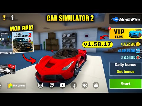 🔥 Car Simulator 2 MOD APK v1.58.17 (2025) | Unlimited Money + All Cars Unlocked