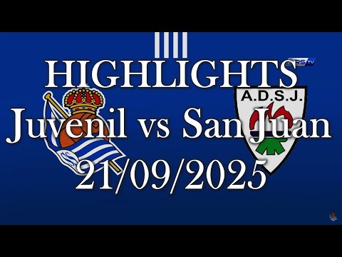 HIGHLIGHTS | Ral Sociedad Juvenil - AD San Juan sub19 | División de Honor Juvenil J2 (21/09/2025)