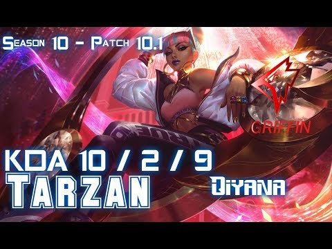 GRF Tarzan QIYANA vs EKKO Jungle - Patch 10.1 KR Ranked