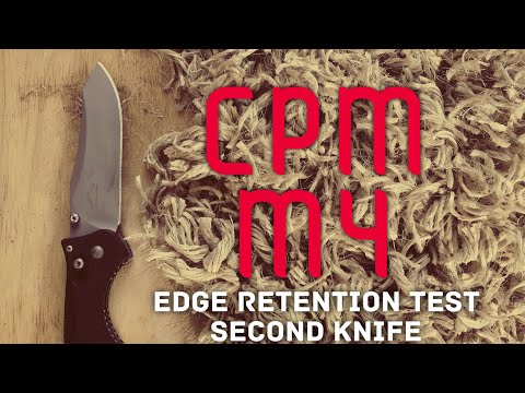 Edge retention Test: CPM M4 - Second Knife Benchmade Contego