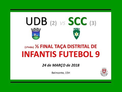 1ª Mão 1/2 Final Taça AFCB Infantis 9 - UDB x SCC,  24 de Março de 2018