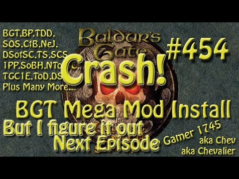 Let's Play Baldur's Gate Trilogy Mega Mod Part 454 Crash