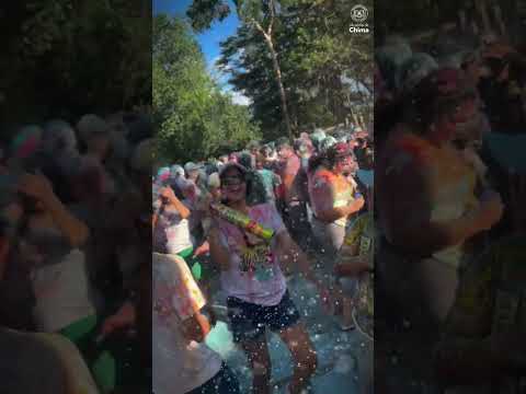 Así vivimos el Color Run en el marco de la trigésima cuarta Feria y Fiestas de Chima, Santander🎨🏃‍♀️
