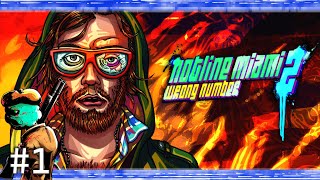 【鬼畜死にゲー】血と臓物の祭典は終わらない【HOTLINE MIAMI2:Wrong Number】＃1