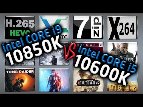 Intel i9 10850K vs i5 10600K Benchmarks – 15 Tests 🔥