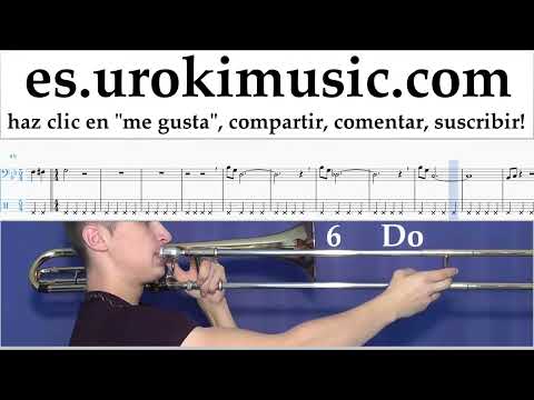 Tutorial de Trombón Mission Impossible - Theme Clases Notas Parte#2 um-i927