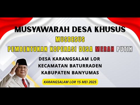 MUSDESUS PEMBENTUKAN KOPERASI DESA