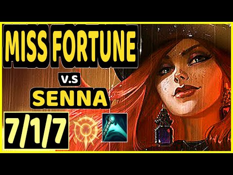 NIXERINO (MISS FORTUNE) vs SENNA - 7/1/7 KDA BOTTOM ADC GAMEPLAY - EUW Ranked DIAMOND