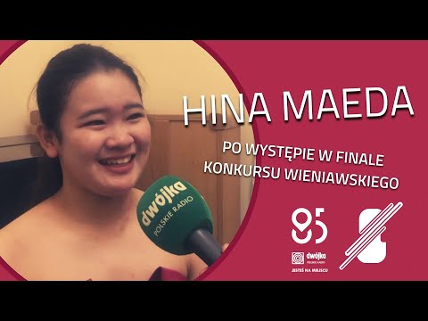 Hina Maeda po występie w finale Konkursu Wieniawskiego