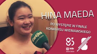 Hina Maeda po występie w finale Konkursu Wieniawskiego