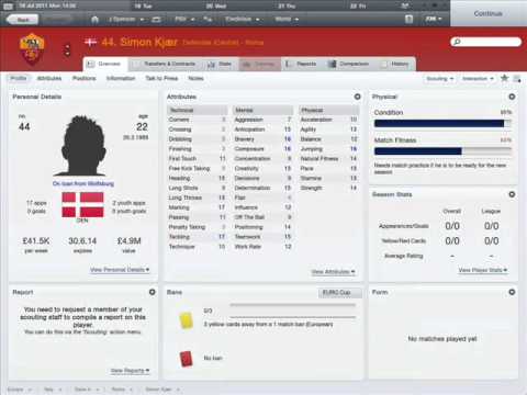 Football Manager 2012 - Top/Best Defenders (CB)