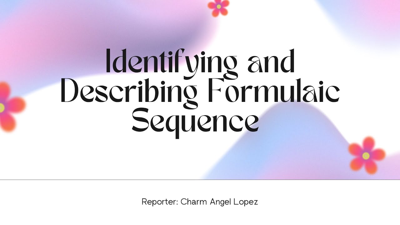 ELT 224 - Identifying and Describing Formulaic Sequence