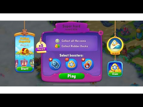 Fishdom game , level super hard 5628