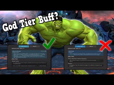 Hulk Buffed Abilities Comparison! | Will He Be God TIer? | Marvel Contest of Champions