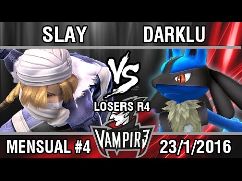 [Vampir3 Mensual #4] Slay (Sheik) vs Darklu (Lucario) SSB4 Losers R4