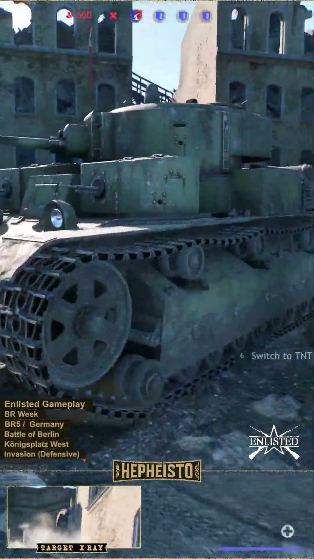 Radio Operator eliminates Tank T-28 with TNT Charge