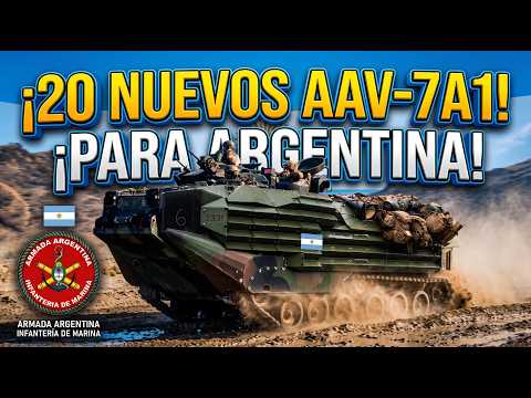 🇦🇷 🔴 SE VIENEN 20 BLINDADOS AAV-7A1 PARA LA INFANTERIA DE MARINA.