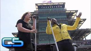 Kelly Clarkson &amp; Seal/David Foster - National Anthem Indy 500 Vocal Showcase