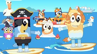 Halloween Bluey Lets Play 🎃 Ice Cream 🍦 Sand Castles 🏖 Surfing 🌊  Bluey Gameplay for Kids 🍉 #Bluey