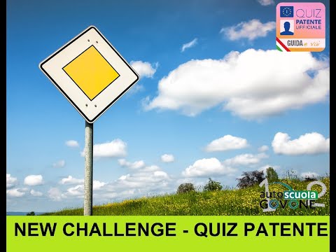 SEGNALI DI PRECEDENZA: New Challenge - Quiz Patente