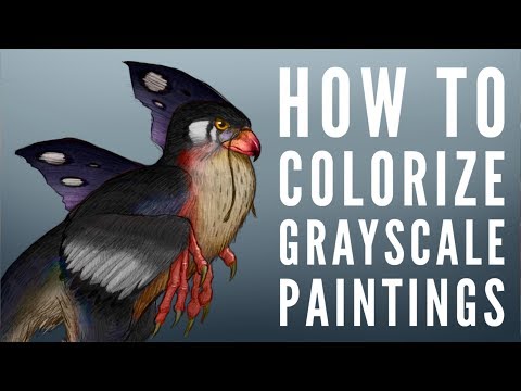 How to add color to a grayscale painting