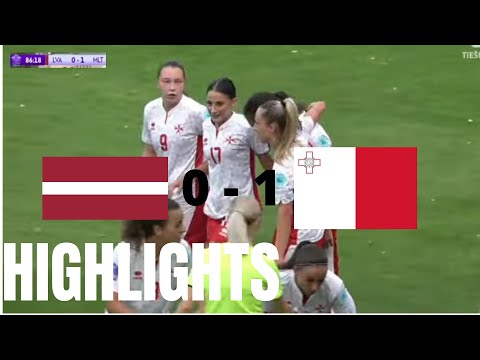 Latvia 0-1 Malta | UEFA WOMEN'S NATIONS LEAGUE | Highlights and Goals