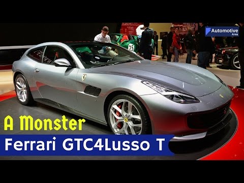 [ A MONSTER ]  Ferrari GTC4Lusso T Review Paris Motor Show